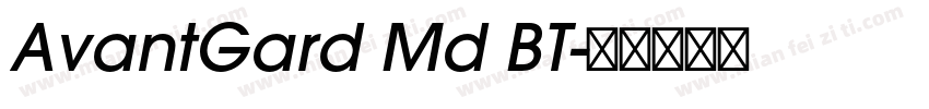 AvantGard Md BT字体转换